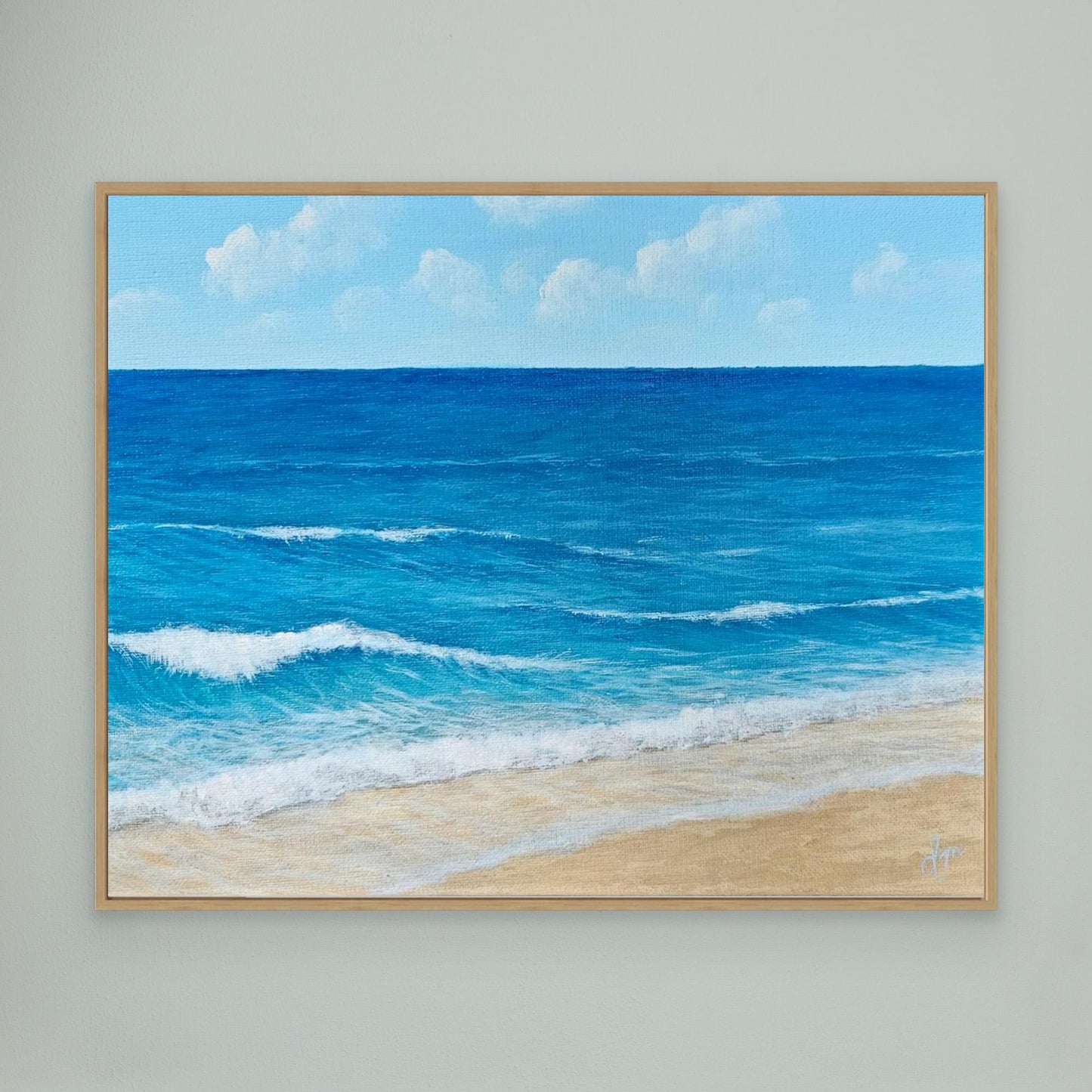 Original Handmade Acrylic Painting "Sea Breeze" 24x30 cm