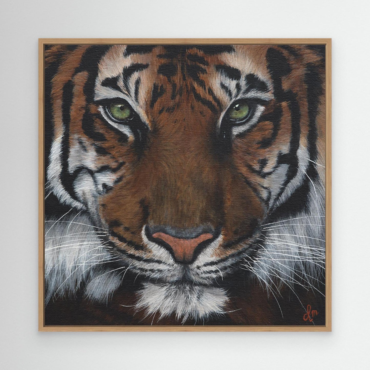 ''Eye of the tiger'' Canvas Art Print