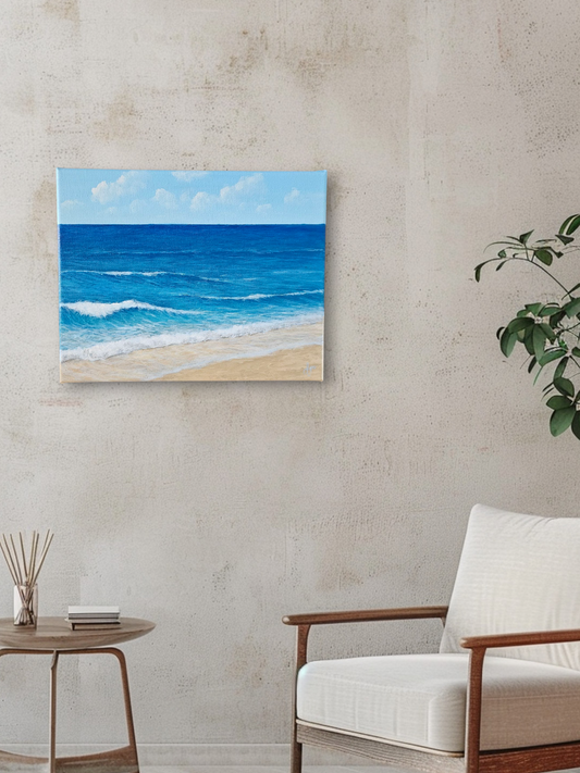 Original Handmade Acrylic Painting "Sea Breeze" 24x30 cm