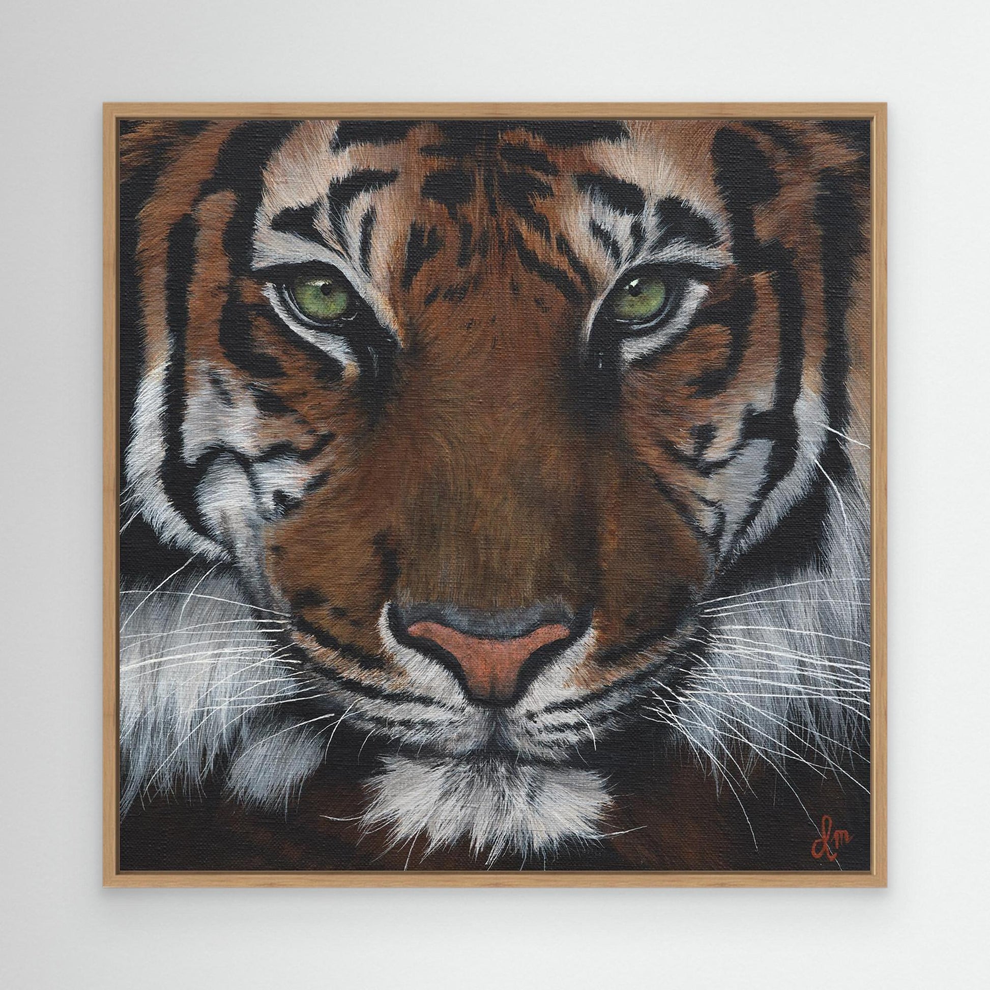 ''Eye of the tiger'' Canvas Art Print