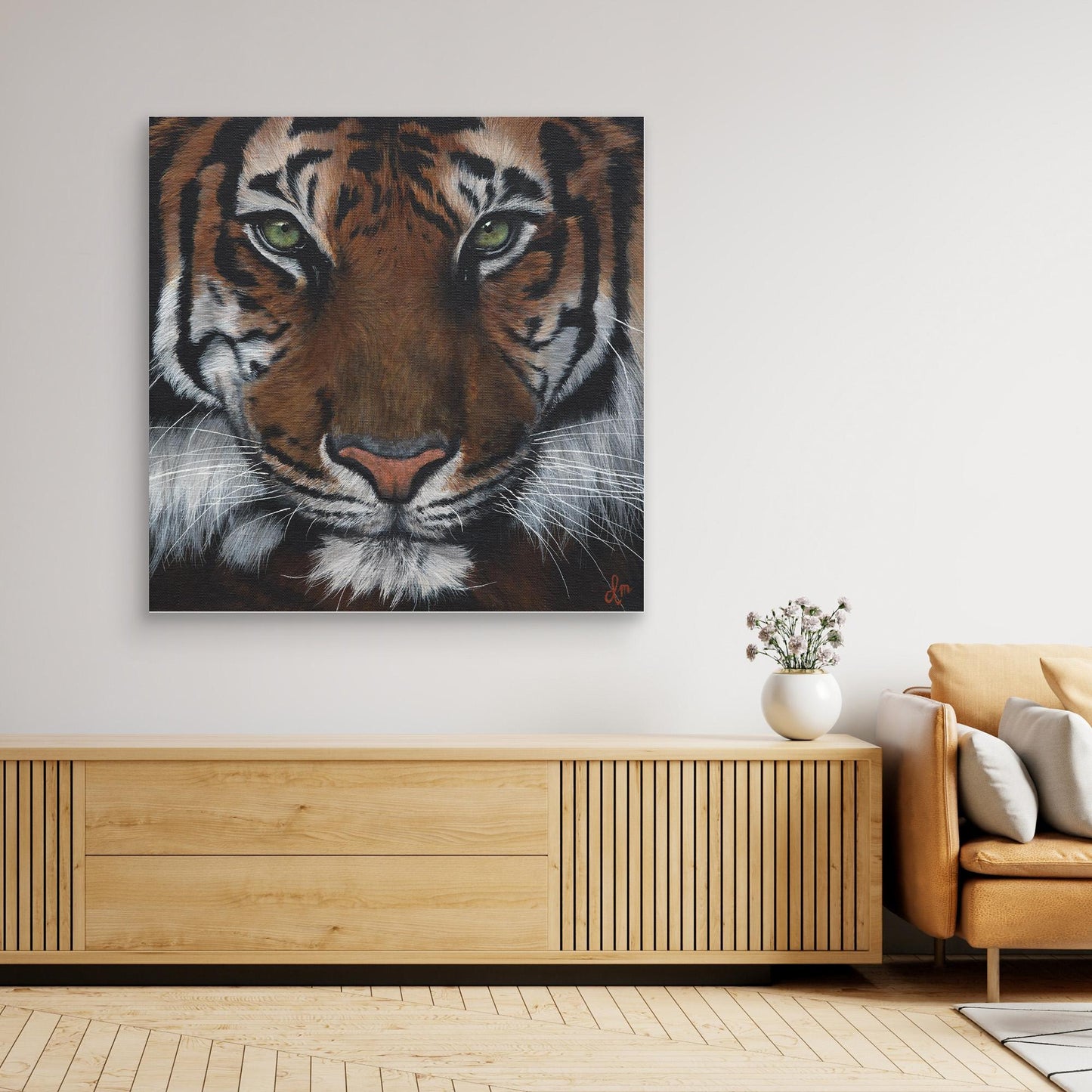 Premium Tiger Canvas Wall Art | Wildlife Animal Art | Modern Home Decor | Denise Martens Art