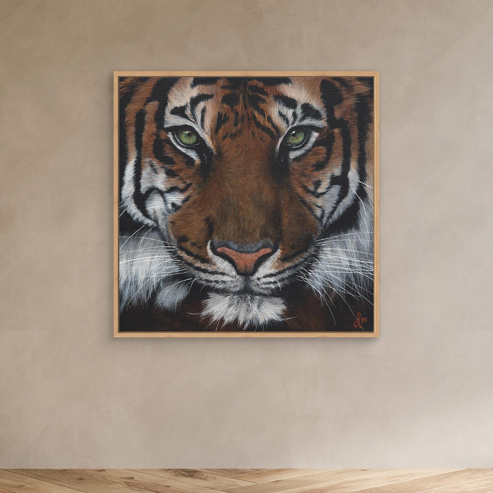 Premium Tiger Canvas Wall Art | Wildlife Animal Art | Modern Home Decor | Denise Martens Art