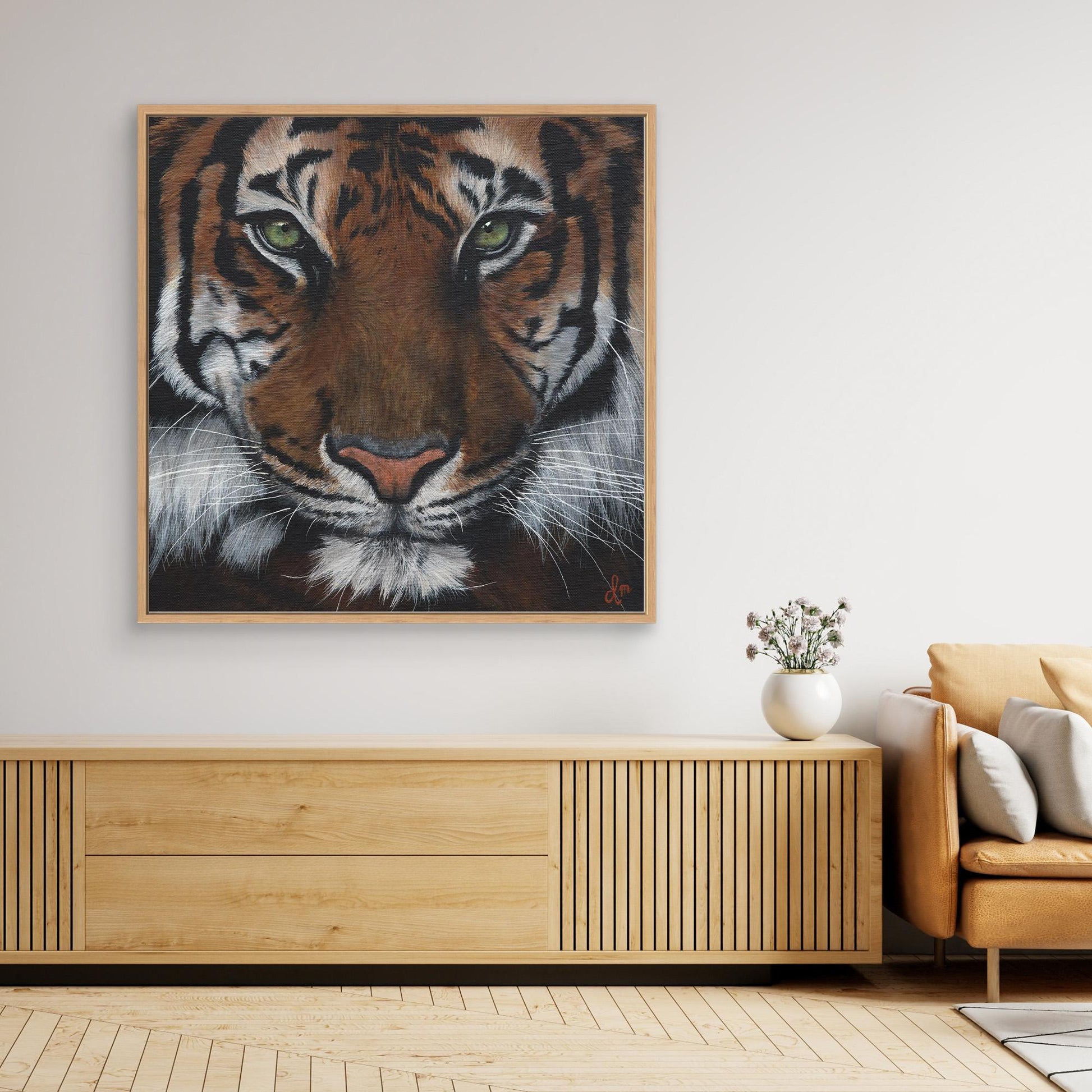 Premium Tiger Canvas Wall Art | Wildlife Animal Art | Modern Home Decor | Denise Martens Art