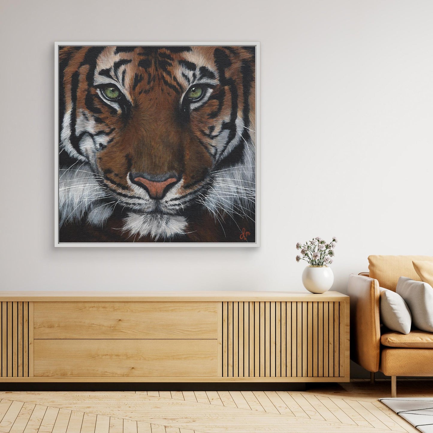Premium Tiger Canvas Wall Art | Wildlife Animal Art | Modern Home Decor | Denise Martens Art