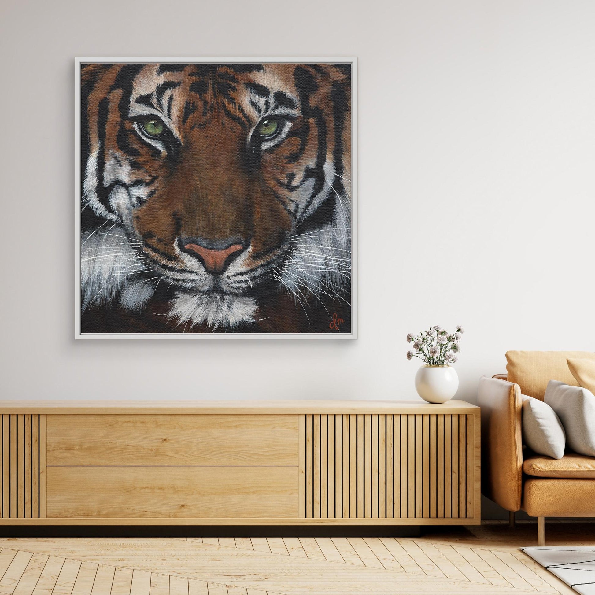 Premium Tiger Canvas Wall Art | Wildlife Animal Art | Modern Home Decor | Denise Martens Art