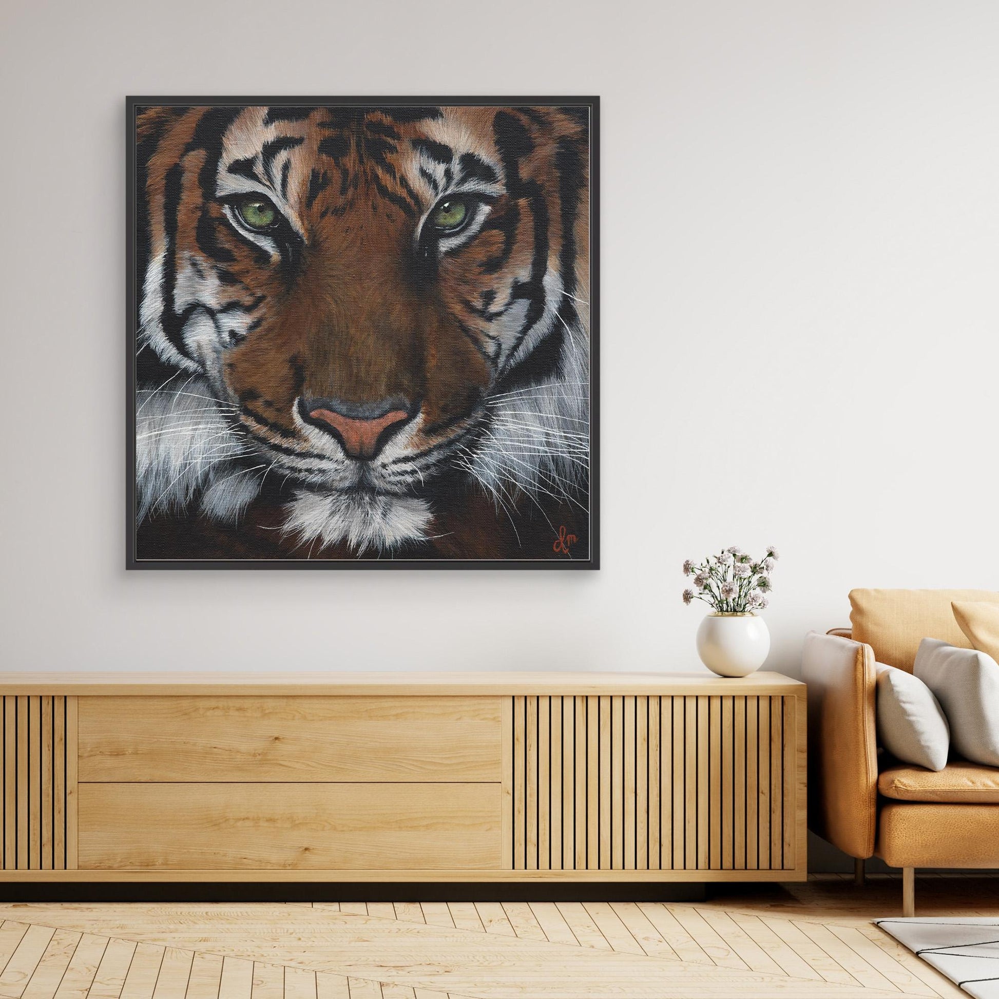 Premium Tiger Canvas Wall Art | Wildlife Animal Art | Modern Home Decor | Denise Martens Art