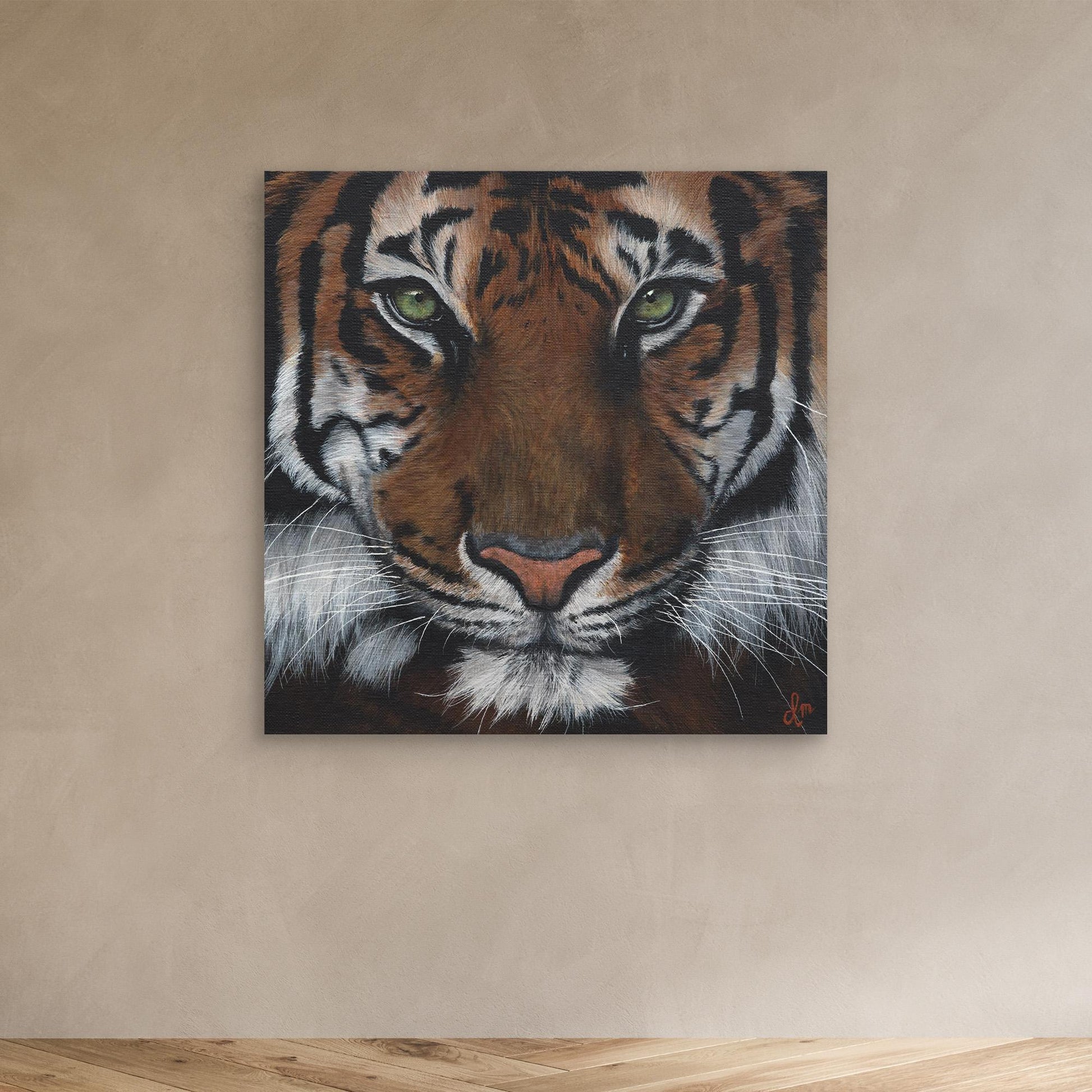 Premium Tiger Canvas Wall Art | Wildlife Animal Art | Modern Home Decor | Denise Martens Art