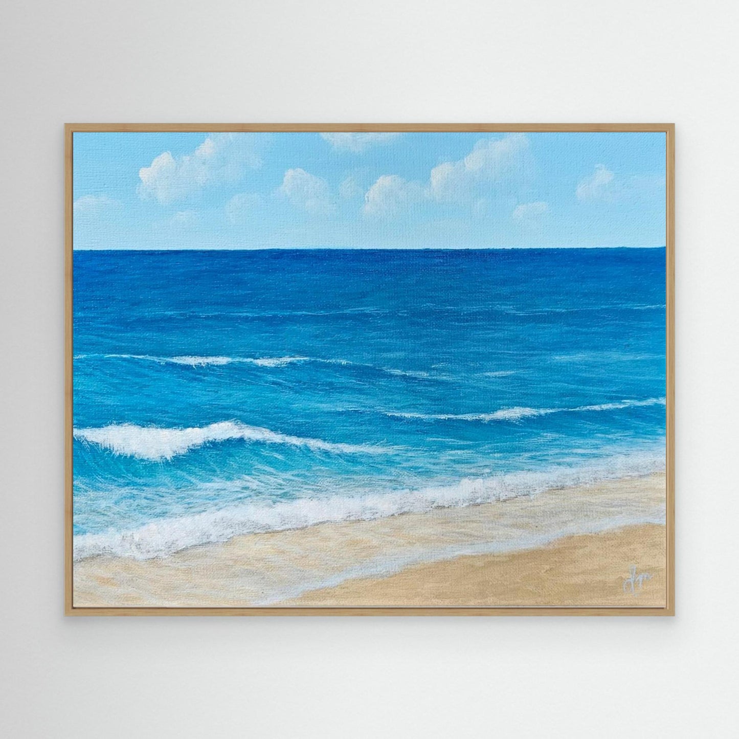Original Handmade Acrylic Painting "Sea Breeze" 24x30 cm