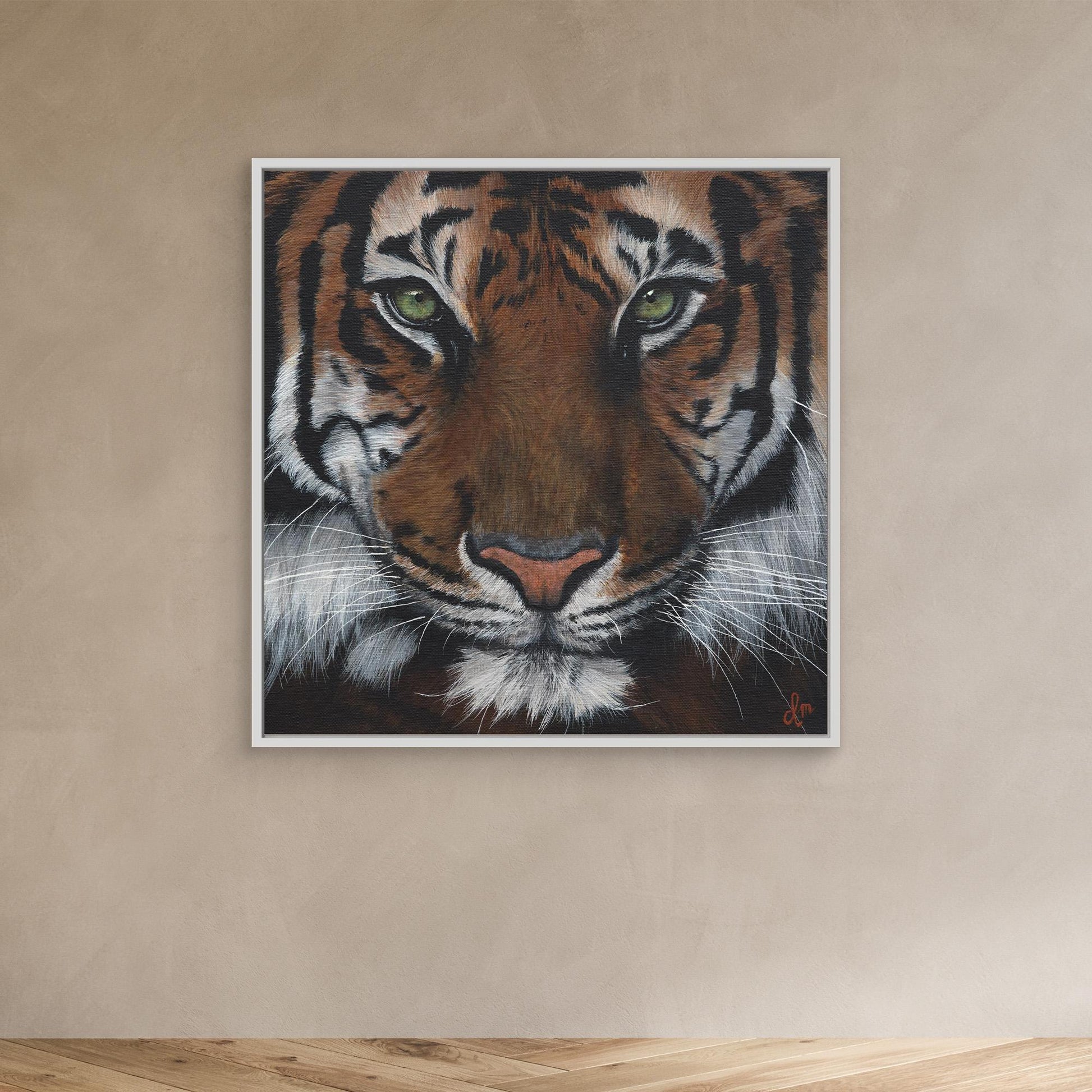 Premium Tiger Canvas Wall Art | Wildlife Animal Art | Modern Home Decor | Denise Martens Art