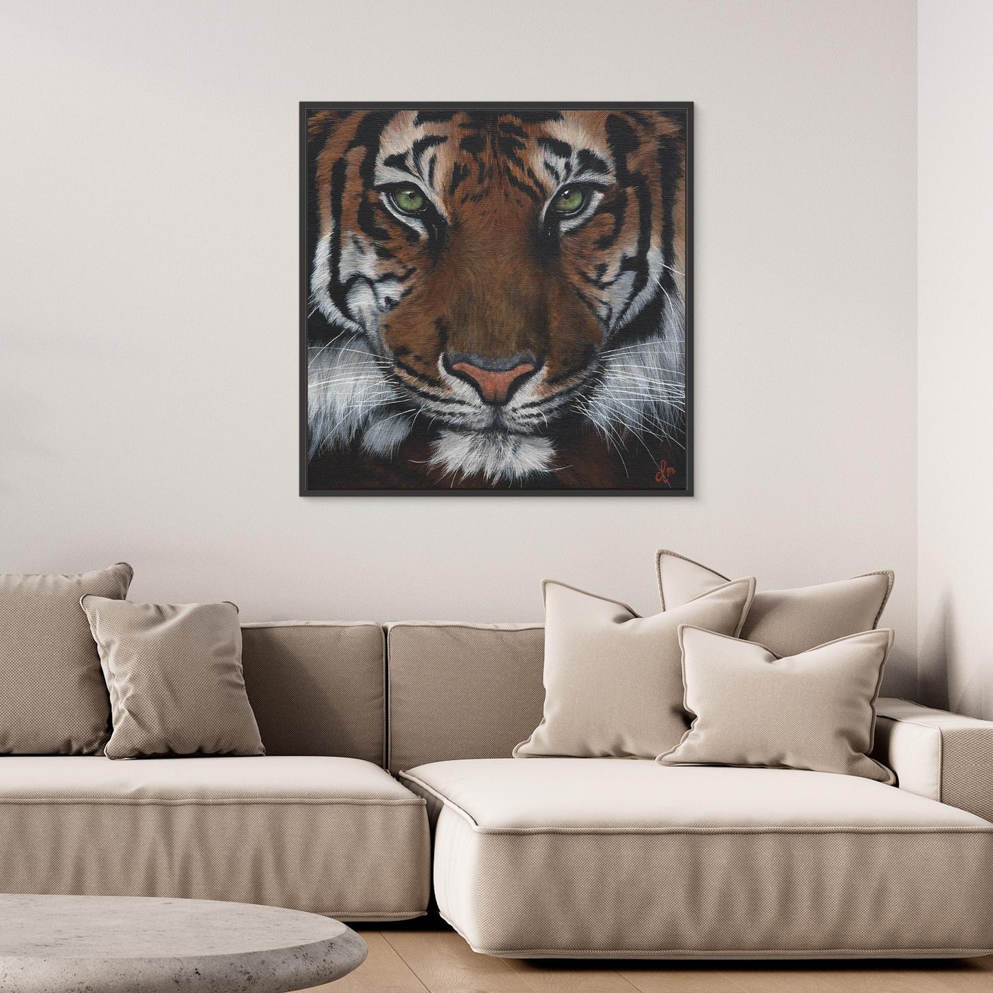 Premium Tiger Canvas Wall Art | Wildlife Animal Art | Modern Home Decor | Denise Martens Art